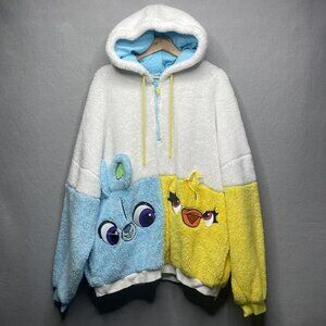 Disney Parks 2023 Pixar Toy Story Ducky & Bunny Fleece Hoodie XL